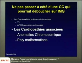Monsieur l’Expert, qu’attendez vous de notre examen du coeur ?