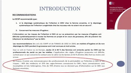 Connaissances de l’infection congénitale à cytomégalovirus par les étudiants en médecine et les professionnels de santé en région Rhône-Alpes Auvergne