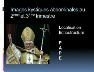 Imagerie des kystes abdominaux foetaux