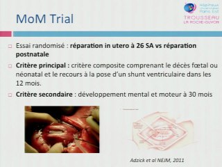 Pourquoi s'intéresser au myéloméningocèle ?