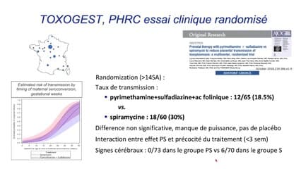 Consensus actuel en France sur les traitements de la toxoplasmose pendant la grossesse et nouveau PHRC Toxopérinat pour e?valuer les résultats