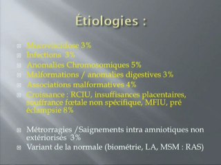 Anses hyperéchogènes
