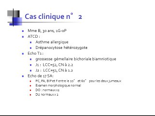 Cas cliniques RCIU