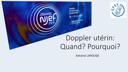 Doppler utérin : quand ? Pourquoi ?