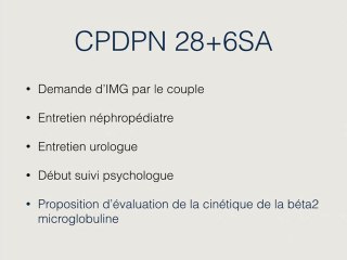 Une dysplasie rénale au 3eme Trimestre.