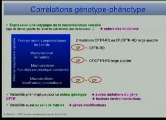 Mucoviscidose : génétique et les gènes modificateurs