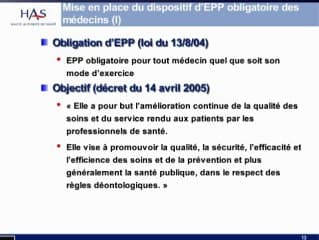 Accreditation des medecins