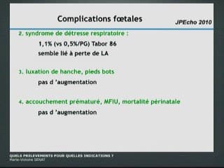 Le sexe fœtal: Quels prélèvements pour quelles indications ?
