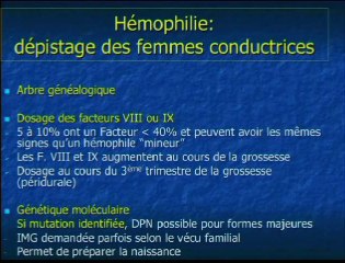 Patientes conductrices de maladies liées à l’X