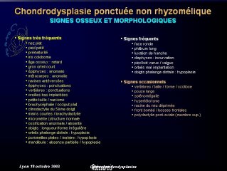 Aspect échographique des chondrodysplasies à partir des dossiers du CFEF