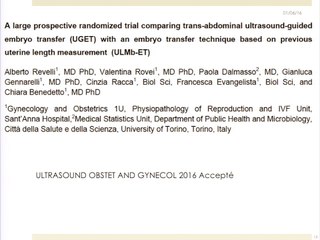 Monitorage de l'ovulation Transfert sous échographie pour qui pourqoi ?