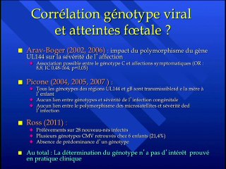 CMV :Facteurs pronostiques