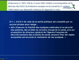 Le dépistage de la Trisomie 21 vu par l’AFSSAPS