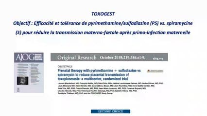 Traitement de la toxoplasmose pendant la grossesse : évolution des recommandations françaises