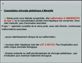 Agénésie du ductus venosus