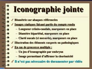 Recommandations du Comité National Technique de l’Échographie de Dépistage Prénatal. Les comptes-rendus
