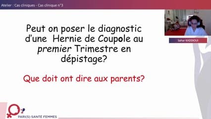 Atelier, cas clinique N°3: Diagnostic de hernie de coupole au 1er trimestre