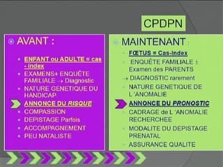 Pronostic foetal incertain ? Un joker : votre généticien.