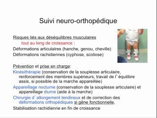 Principes de prise en charge des enfants porteurs d'un myéloméningocèle