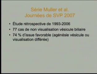 Mucoviscidose : absence ou images atypiques de vésicule biliaire