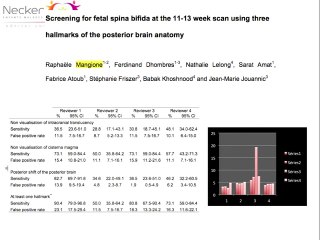 Dépistage du spina bifida au 1er trimestre