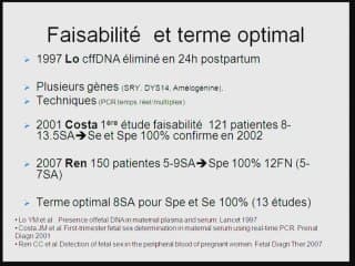 détermination du sexe foetal sur sang maternel