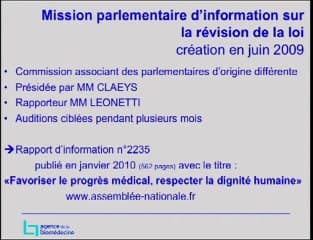 Future révision de la loi de bioéthique : préparation