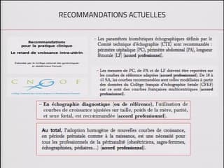 Valeurs de référence universelle pour le poids fœtal ?