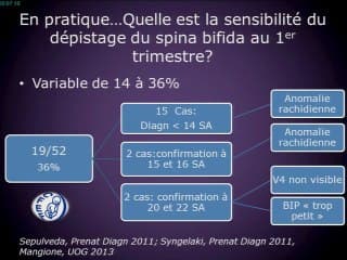 dépistage des myeloméningoceles au 1 er trim