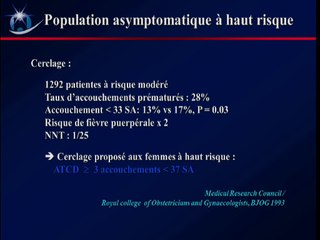 Le rôle de l'échographie dans l'indication, la réalisation et la surveillance des cerclages