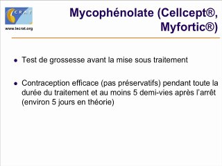 Immunosupresseurs et grossesse