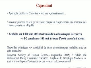 Carrier Screening. Bilan préconceptionnel : jusqu’où aller ?
