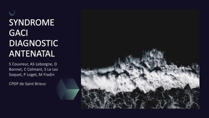 Syndrome de Gaci, diagnostic antenatal