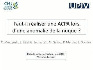 18 L’apport de l’Analyse des Chromosomes par Puces à ADN (ACPA) pour la prise en charge des hyperclartés nucales (HCN) et des hygroma coli (HC)