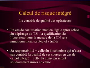 Calcul de risque intégré : aspect médico-légal