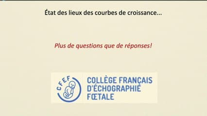 État des lieux des courbes de croissance