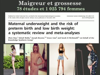 Surveillance foetale et troubles pondéraux maternels :maigreur