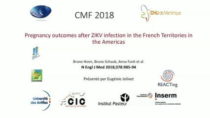 12 Issue de grossesse après infection Zika aux Antiles Guyane.