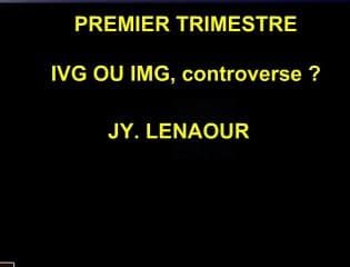 Premier trimestre : IVG ou IMG, controverse ? Le point de vue de l' historien