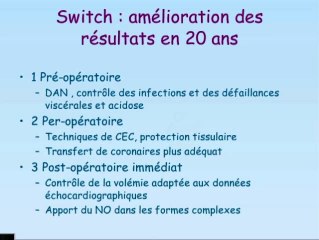 La TGV transposition des gros vaisseaux. Le point de vue du chirurgien