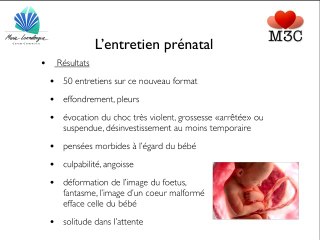 Malformations cardiaques : Impact de l'annonce d'une cardiopathie :