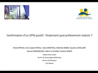 Confirmation d’un DPNI positif : finalement quel prélèvement réaliser ?