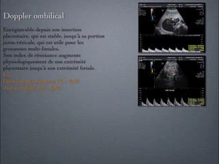 POSTER Doppler Utérin-Ombilical