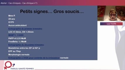 Atelier, cas clinique N°1