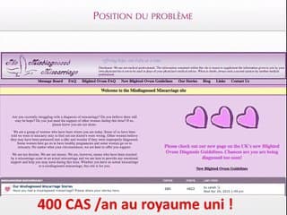 Pathologies gynécologiques et grossesse Evolutivité des grossesses trés précoces