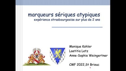 Marqueurs sériques atypiques. Expérience strasbourgeoise sur plus de 2 ans