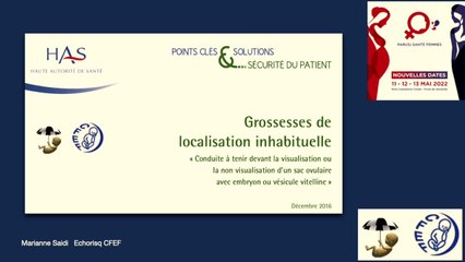 La gestion de risque en cas de grossesse de localisation inhabituelle
