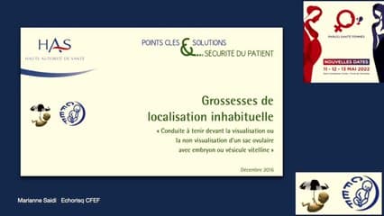 La gestion de risque en cas de grossesse de localisation inhabituelle