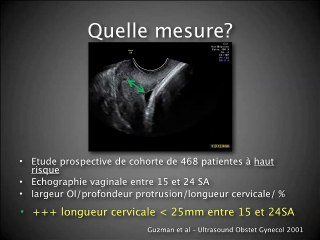 Col, Prématurité, Cicatrice utérine, Col et Prématurité