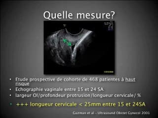 Col, Prématurité, Cicatrice utérine, Col et Prématurité